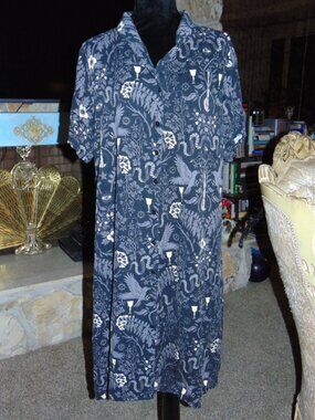 Disturbia House Dress Gothic Witchy Dark Potion Daggers Gray Midi Button Up 16